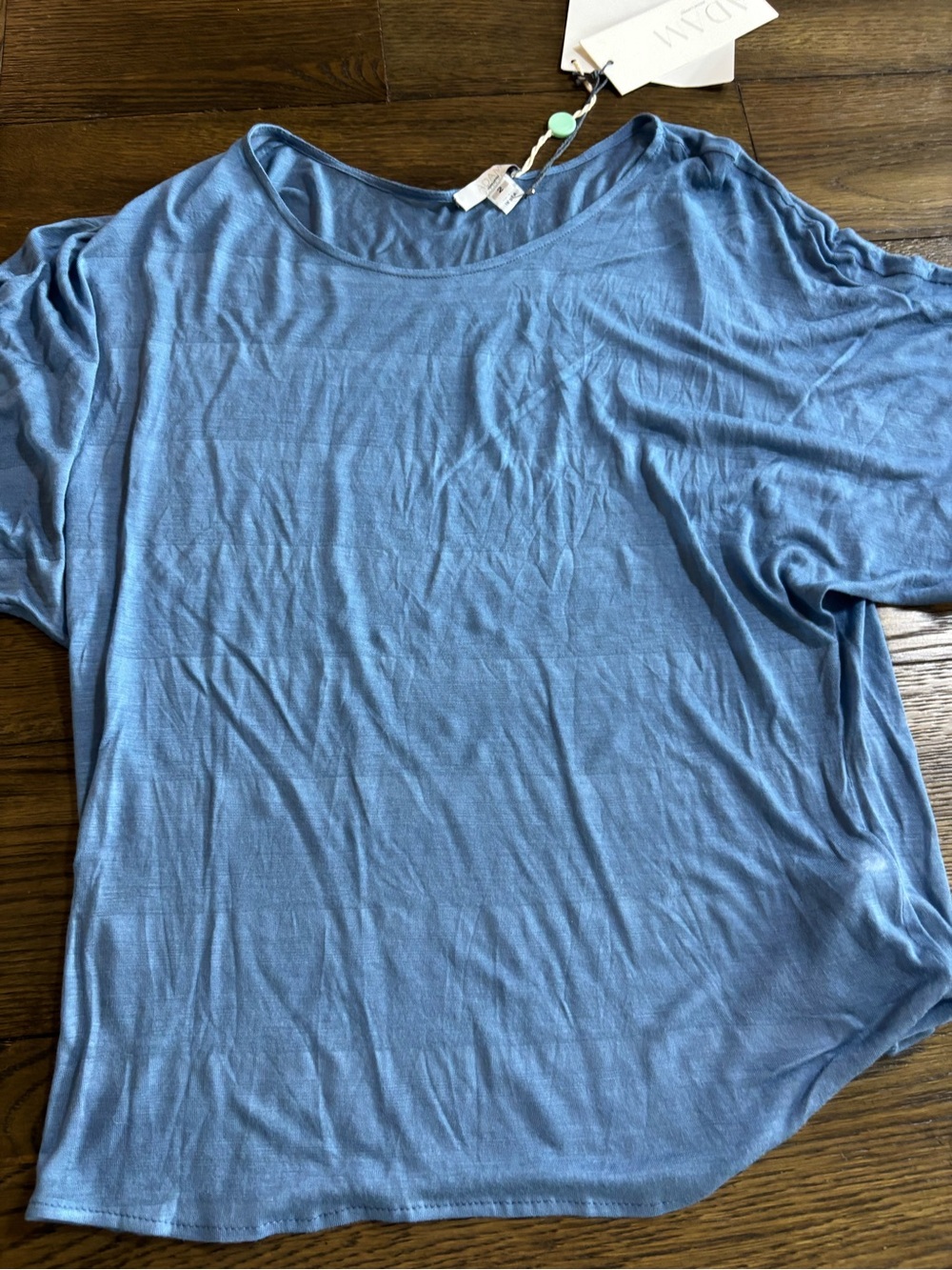 Adam Light Blue Scoop Neck Tee